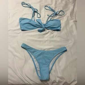 Blue bathing suit
